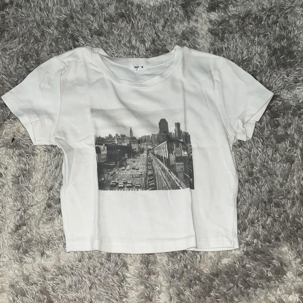 Garage graphic baby tee